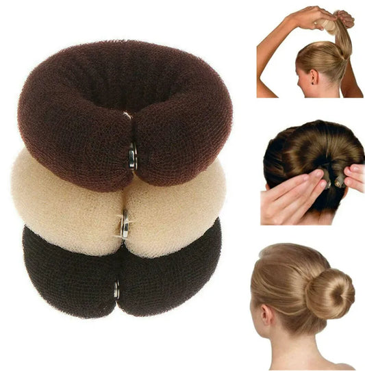 3Styles Fashion Hair Bun Maker Donut Magic Foam Sponge Hair Ring Hair Styling Tools Girls Women Hair Accessories Twist Headband