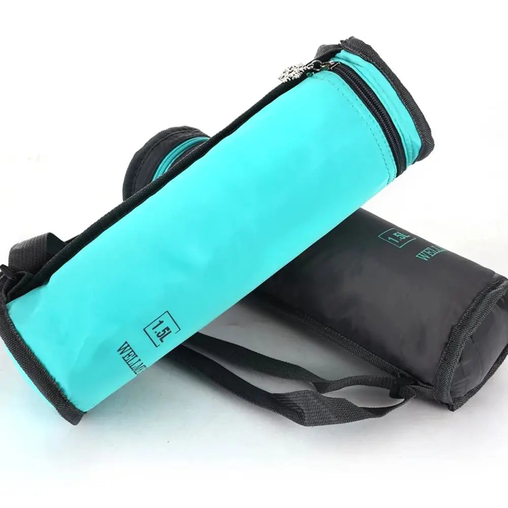 1 sac isotherme portable de voyage pour bouteille isolée thermiquement de 1,5 L, accessoire de camping, réchauffe-bouteille isolé.