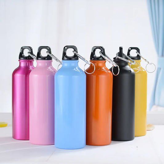 Hiking Alloy Water Bottle 500ml Outdoor Portable Riding Water Bottle