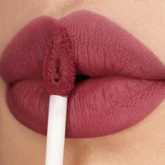 Waterproof Velvet Matte Nude Lip Gloss Sexy Long Lasting Non-stick Cup Nude Red Liquid Lipstick Make-up for Women Korea Cosmetic